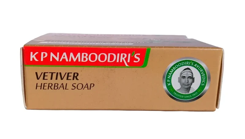 Vetiver Herbal Soap - KP Namboodiri's (4 x 75 g)