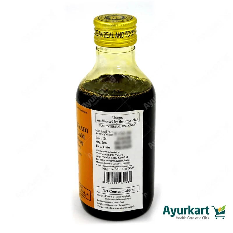 Dinesavalyadi Kera Tailam - Kottakkal Ayurveda - 200ml