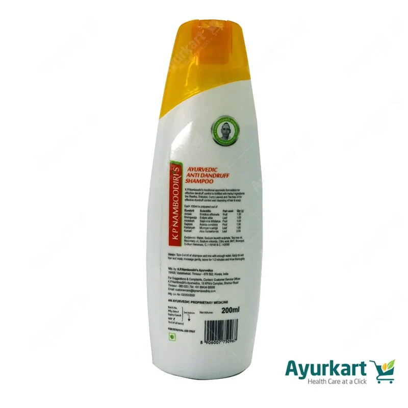 Ayurvedic Anti Dandruff Shampoo - KP Namboodiri's