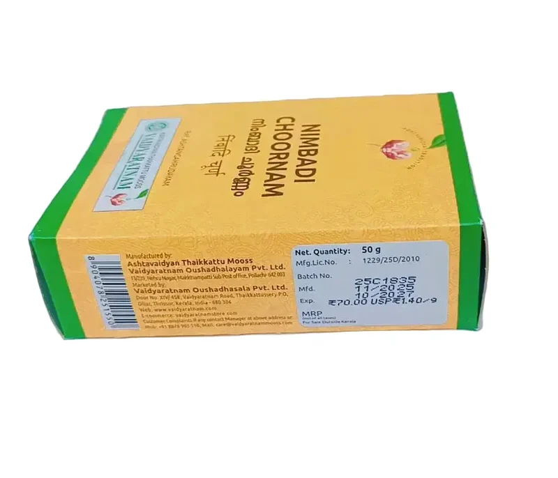 Nimbadi Choornam 50gm - Vaidyaratnam