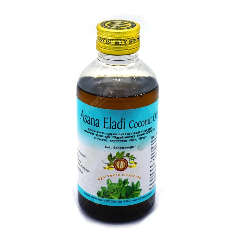 Asana Eladi Coconut Oil - 200ML - AVP Ayurveda