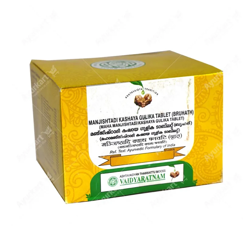 Manjishtadi Kashaya Gulika Tablet (Bruhat) - 100 Nos - Vaidyaratnam