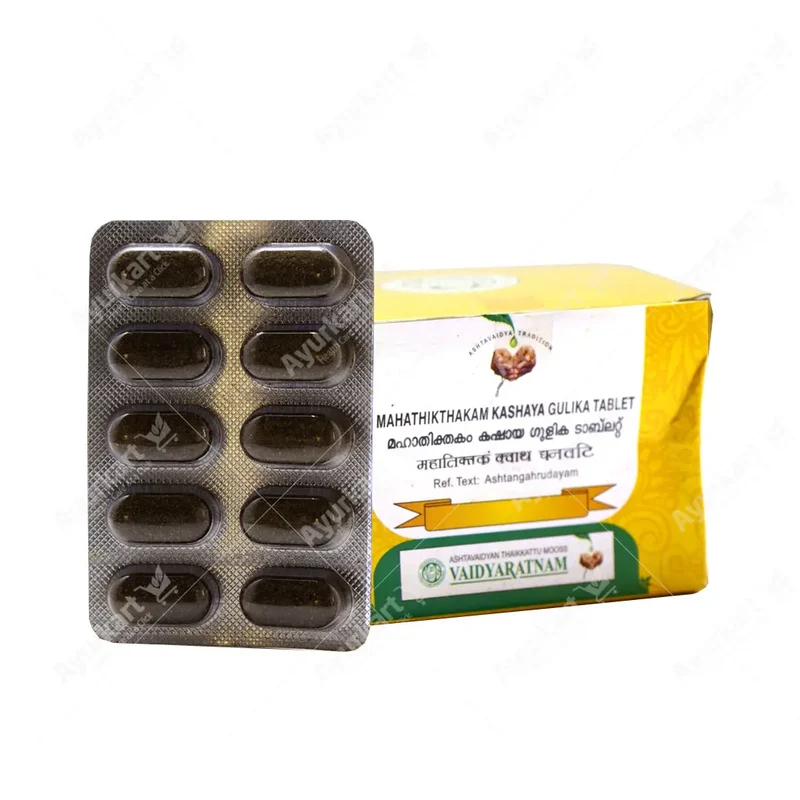 Mahathikthakam Kashaya Gulika Tablet - 100 Nos - Vaidyaratnam