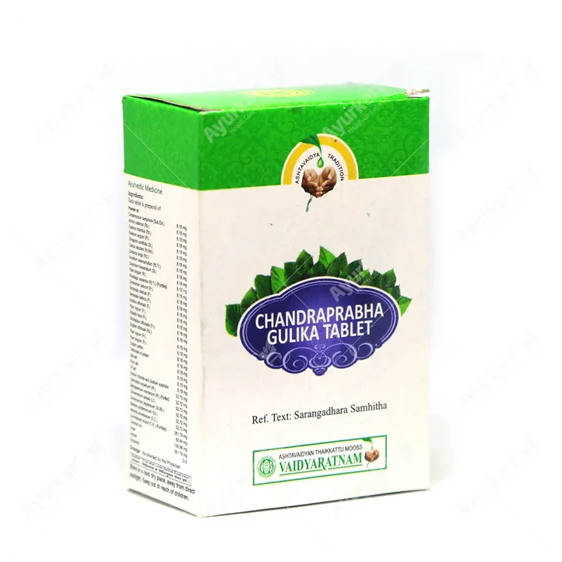 Chandraprabha Gulika Tablet - 100Nos - Vaidyaratnam