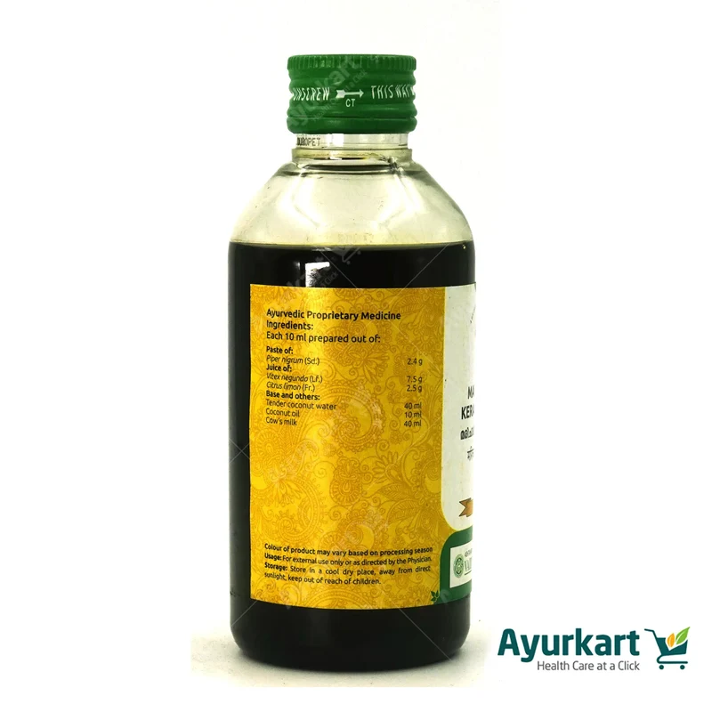 Marichadi Kera Thailam - 200ML - Vaidyaratnam
