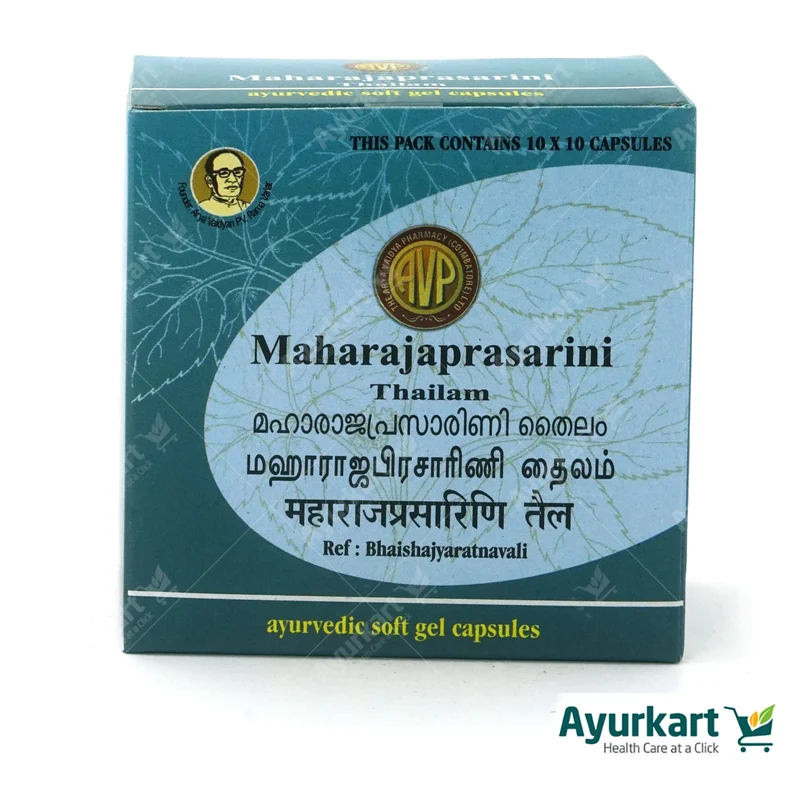 Maharajaprasarini Gel Capsule 100 Nos - AVP Ayurveda