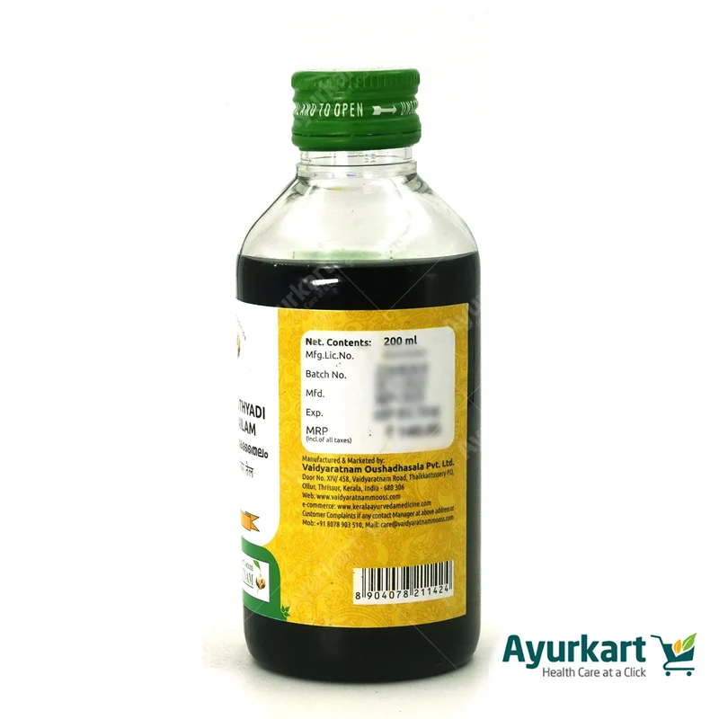 Chemparuthyadi Kera Thailam - Vaidyaratnam - 200ML