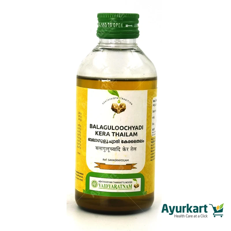 Balaguloochyadi Kera Thailam - Vaidyaratnam - 200ML