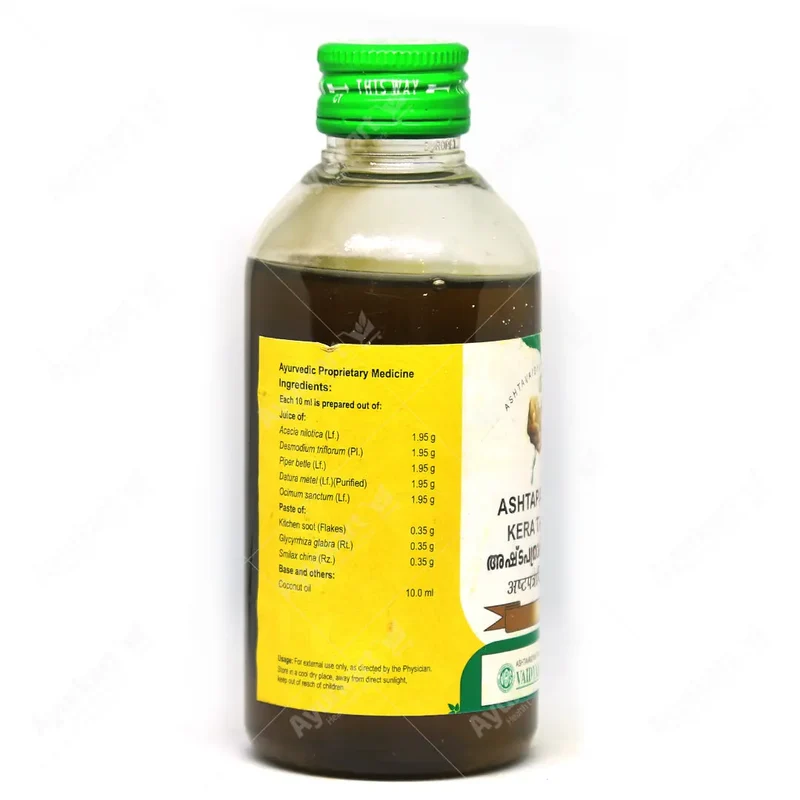 Ashtapathradi Kera Thailam - 200ML - Vaidyaratnam