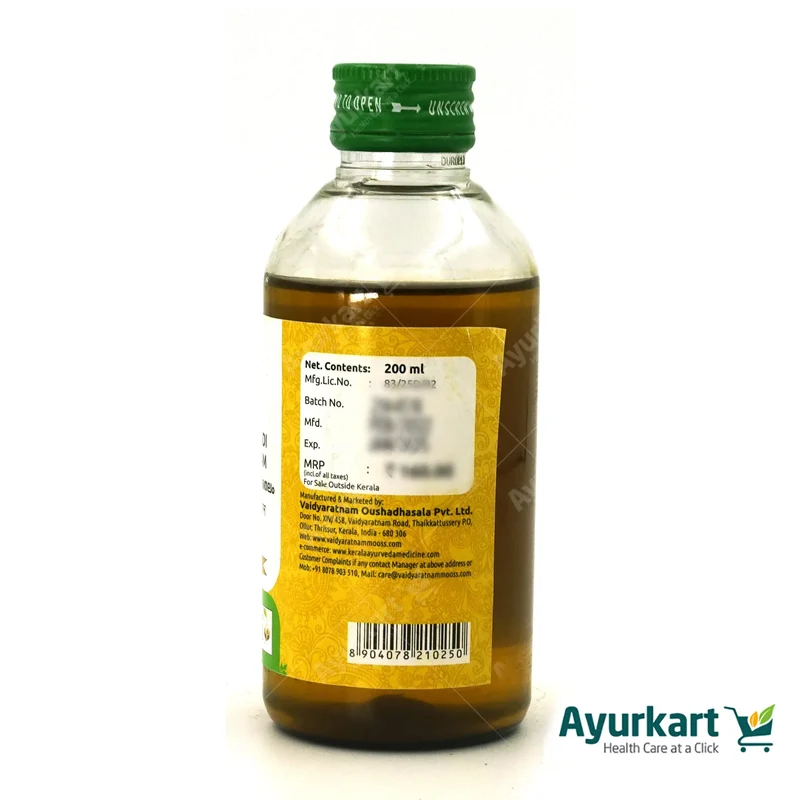 Asanavilwadi Kera Thailam - 200ML - Vaidyaratnam