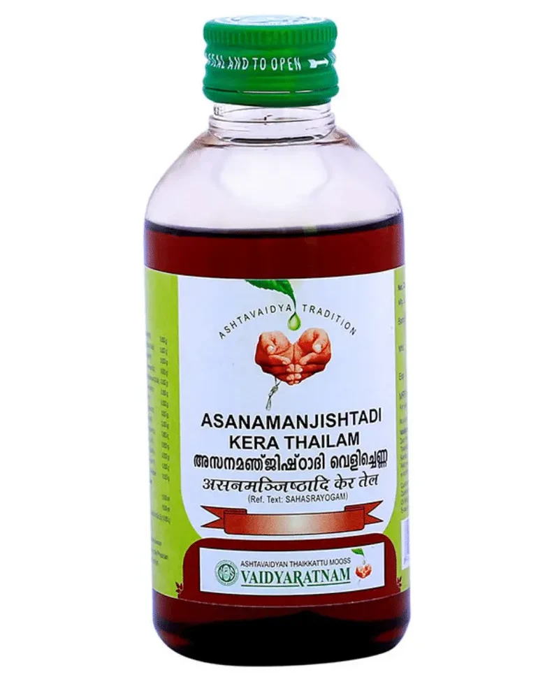 Asanamanjishtadi Kera Thailam - 200ML - Vaidyaratnam