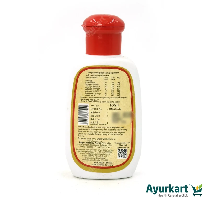 Rootz Herbal Shampoo - 100ml Rajah Ayurveda