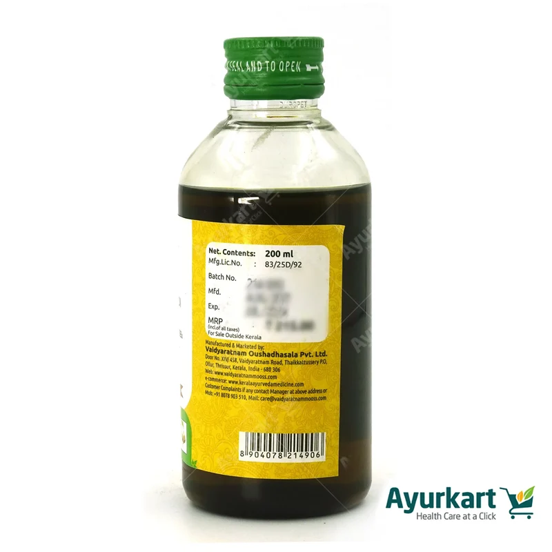 Nisoseeradi Thailam - 200ML - Vaidyaratnam