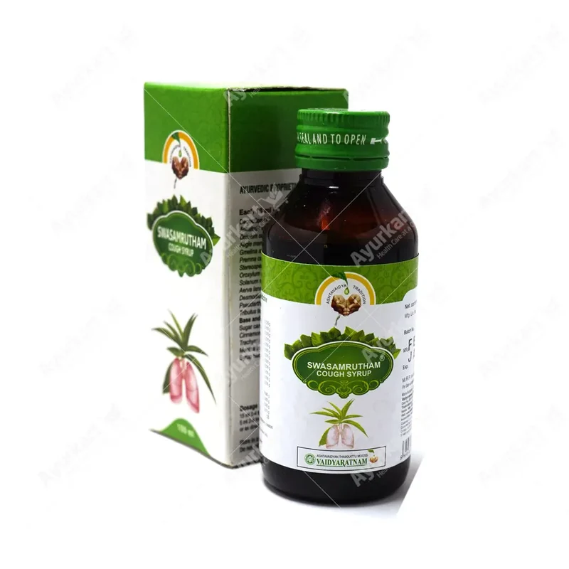Swasamrutham Cough Syrup - Vaidyaratnam - 100ML