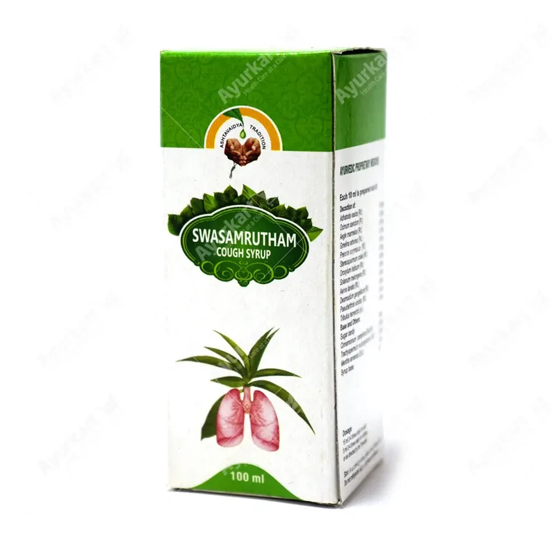 Swasamrutham Cough Syrup - Vaidyaratnam - 100ML