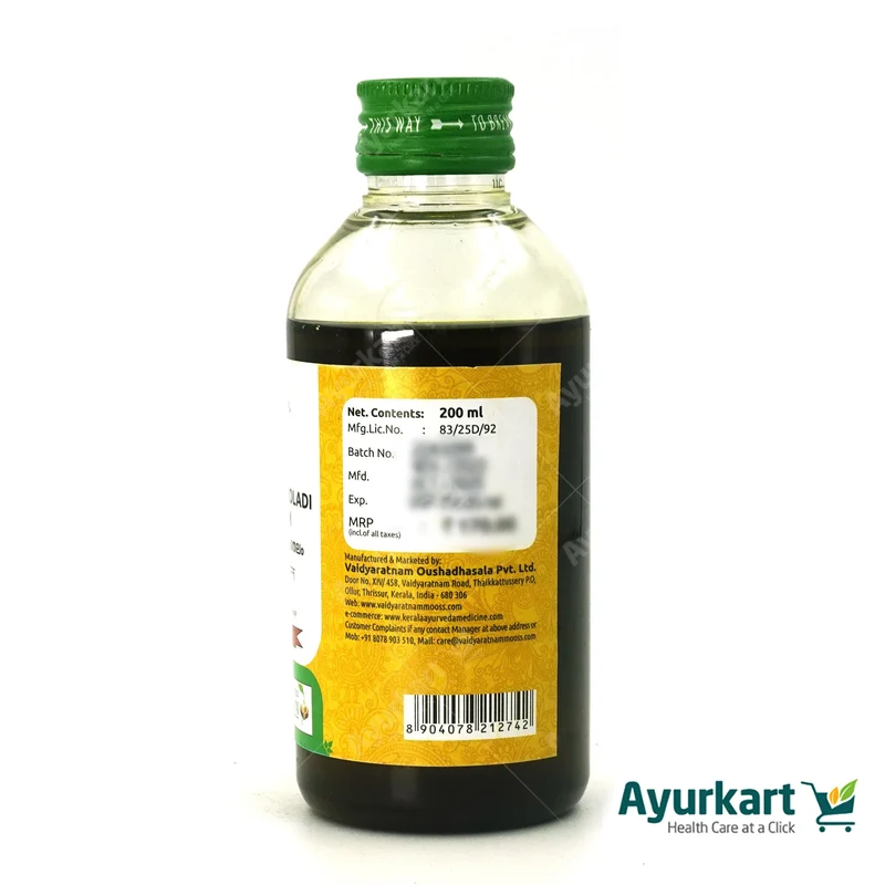 Kethakeemooladi Thailam – Vaidyaratnam – 200ml
