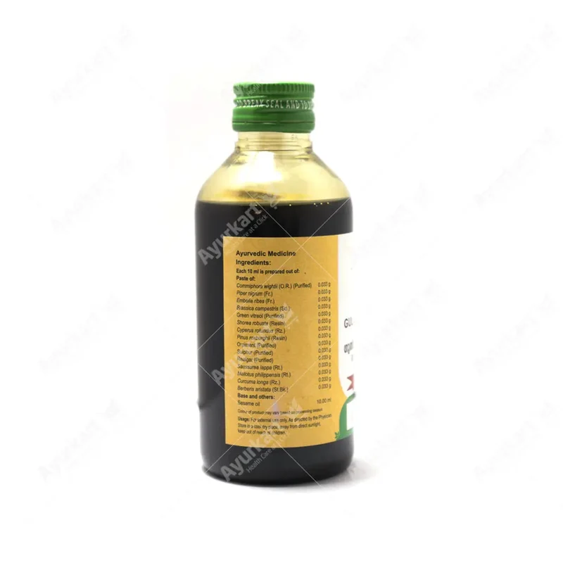 Gulgulumarichadi Thailam – 200ML – Vaidyaratnam | Ayurvedic Oil for Skin Problems