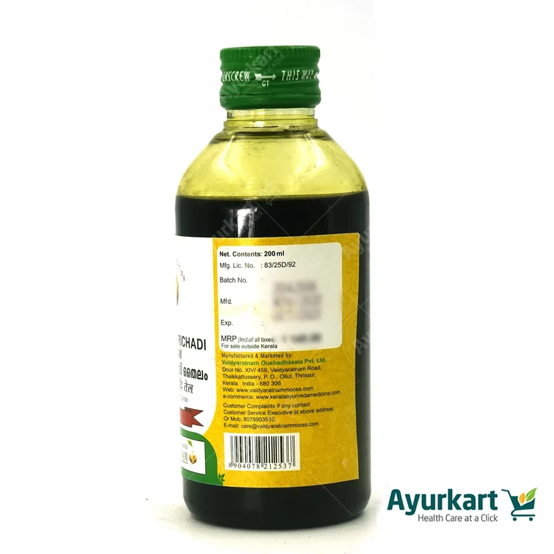 Gulgulumarichadi Thailam – 200ML – Vaidyaratnam | Ayurvedic Oil for Skin Problems