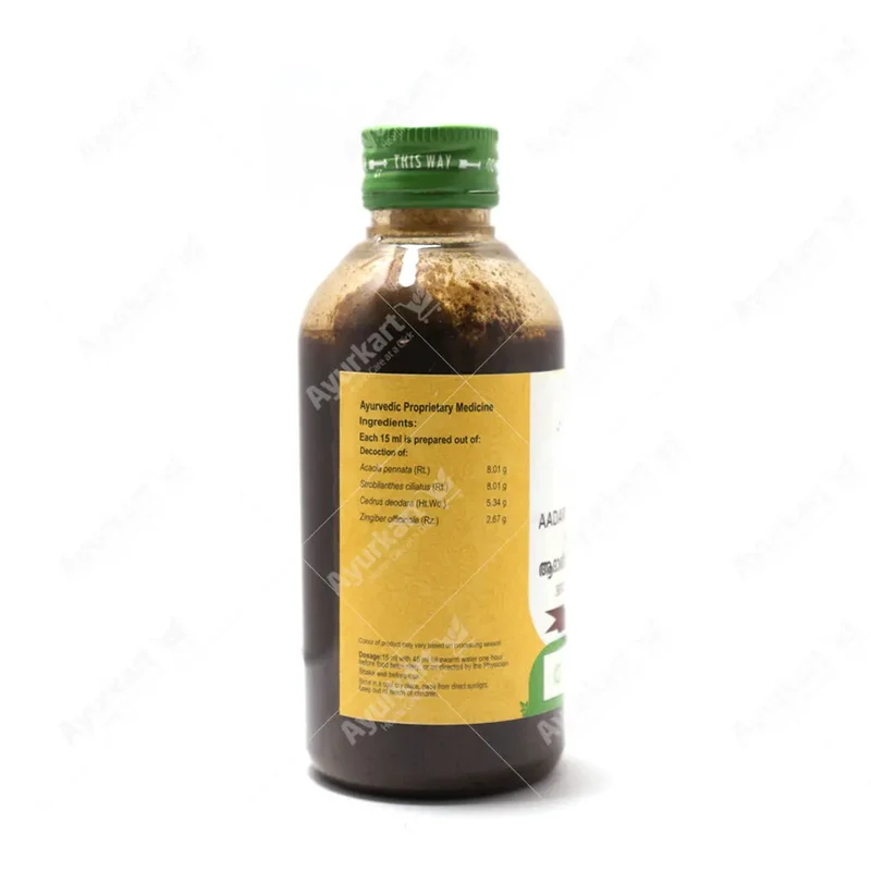 Aadareesahacharadi Kashayam – Vaidyaratnam – 200ml