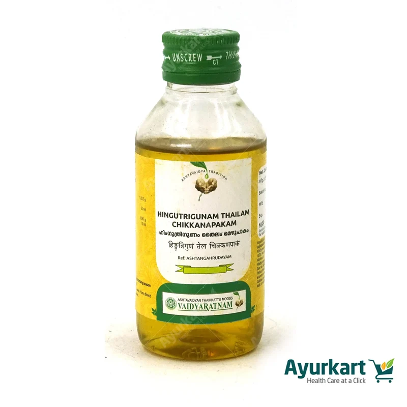 Hinguthrigunam Thailam Chikkanapakam - 100ML - Vaidyaratnam