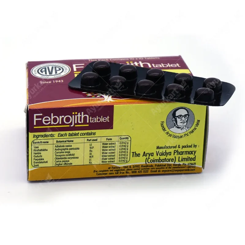 Febrojith Tablets - 100 Nos - AVP Ayurveda