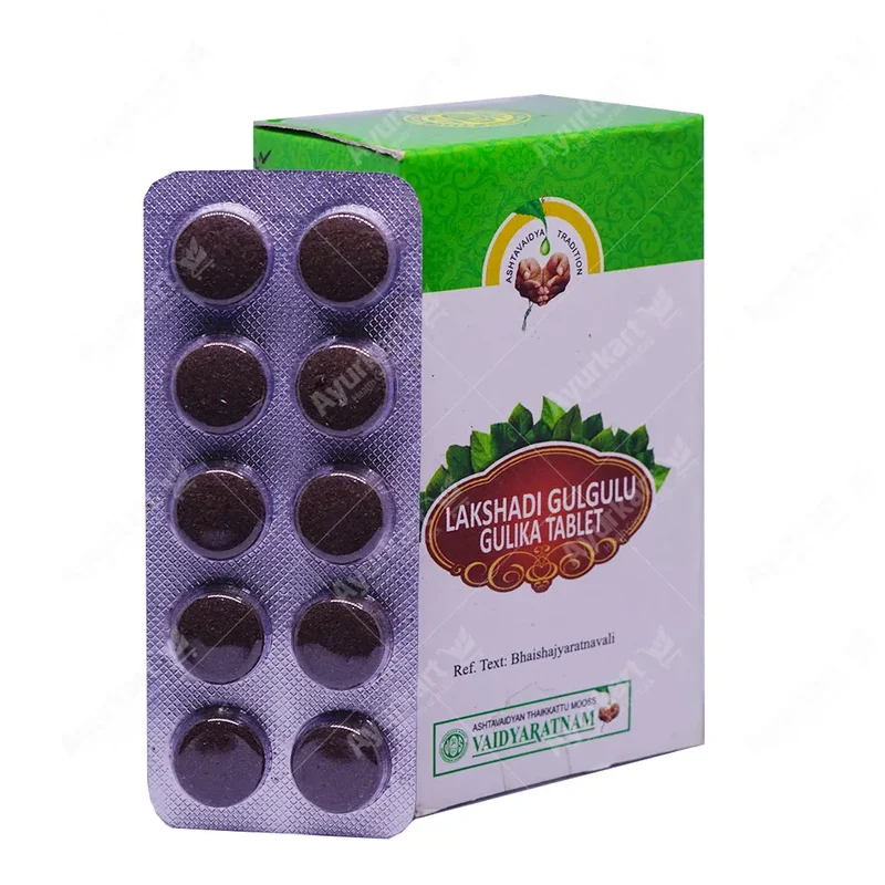 Lakshadi Gulgulu Gulika Tablet - 100 Nos - Vaidyaratnam