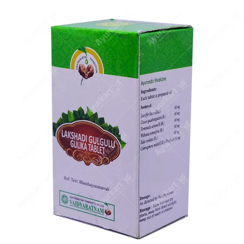 Lakshadi Gulgulu Gulika Tablet - 100 Nos - Vaidyaratnam