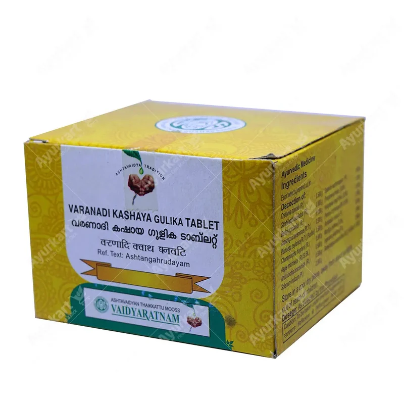 Varanadi Kashaya Gulika Tablet – Vaidyaratnam – 100 Tablets