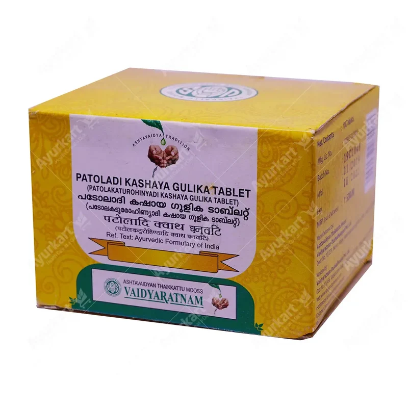 Patoladi Kashaya Gulika Tablet / Patolakaturohinyadi - 100 Nos - Vaidyaratnam
