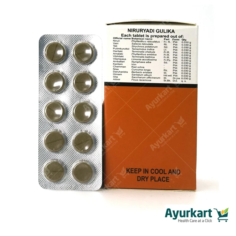 Niruryadi Gulika – Kottakkal Arya Vaidya Sala – 100 Tablets