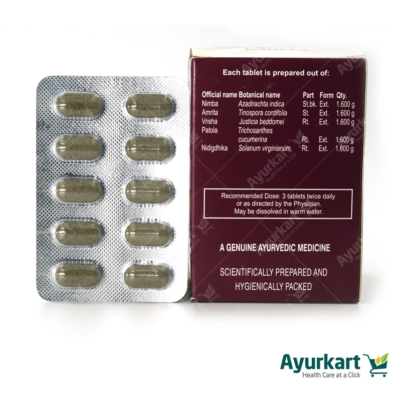 Nimbamritadi panchatiktam kwatham (Tablet) - 100Nos - Kottakkal