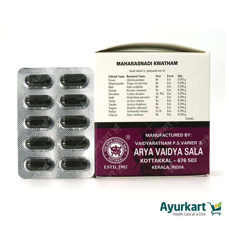 Maharasnadi Kwatham Tablets - Kottakkal Ayurveda - 100Nos