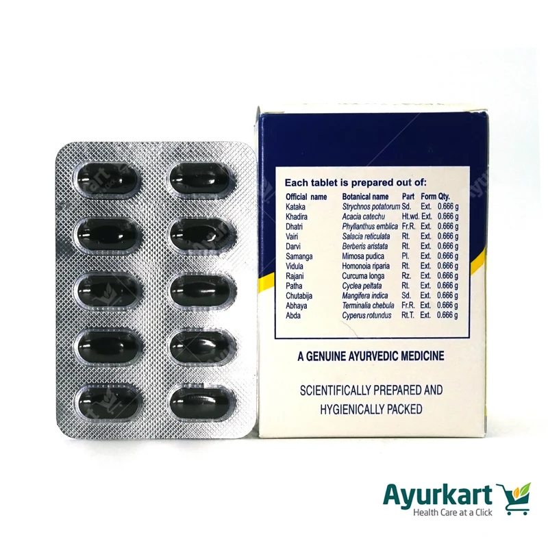 Katakakhadiradi Kwatham -Tablet - 100Nos - Kottakkal Ayurveda