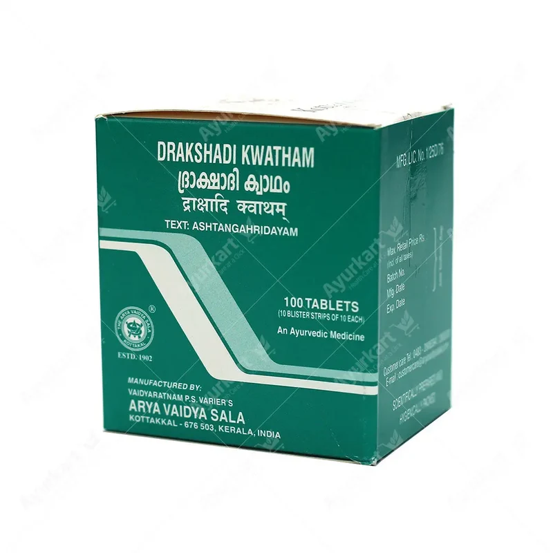 Drakshadi Kwatham -Tablet - 100Nos - Kottakkal Ayurveda