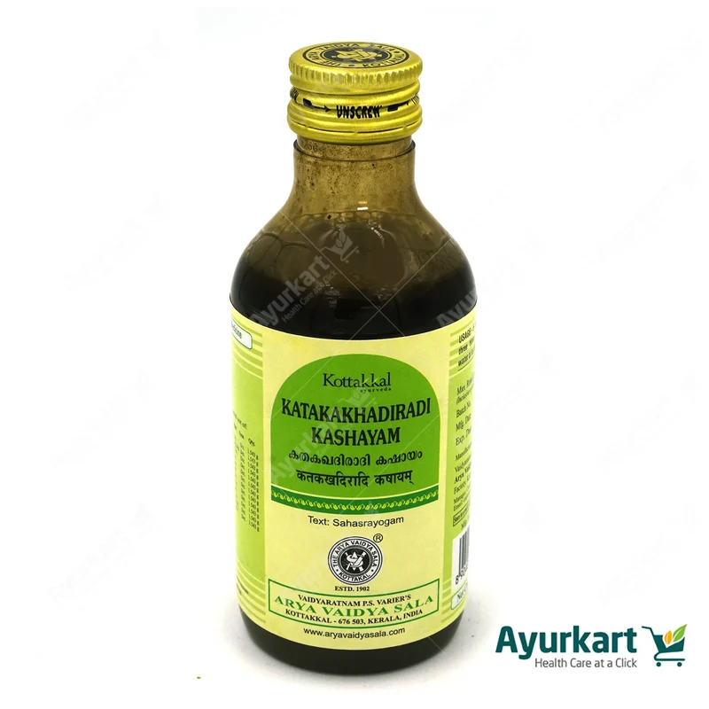 Katakakhadiradi Kashayam - Kottakkal Ayurveda - 200ML