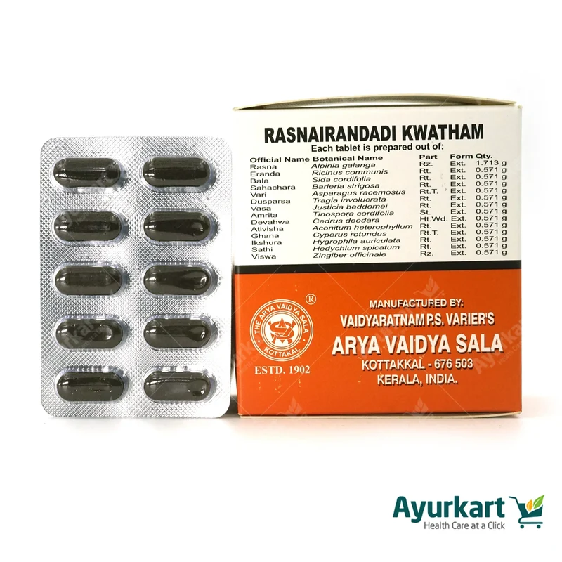 Rasnairandadi Kwatham Tablet - Kottakkal Ayurveda - 100Nos