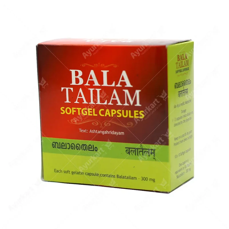 Bala Tailam Soft Gel Capsule - 100Nos - Kottakkal