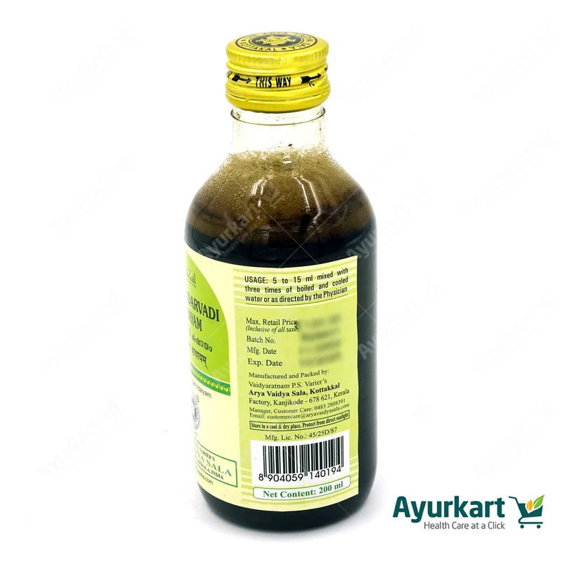 Bhadradarvadi Kashayam - 200ML - Kottakkal