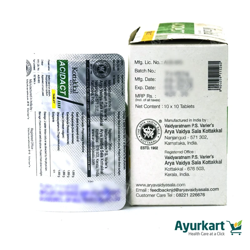 Acidact Tablet - Kottakkal - 100Nos