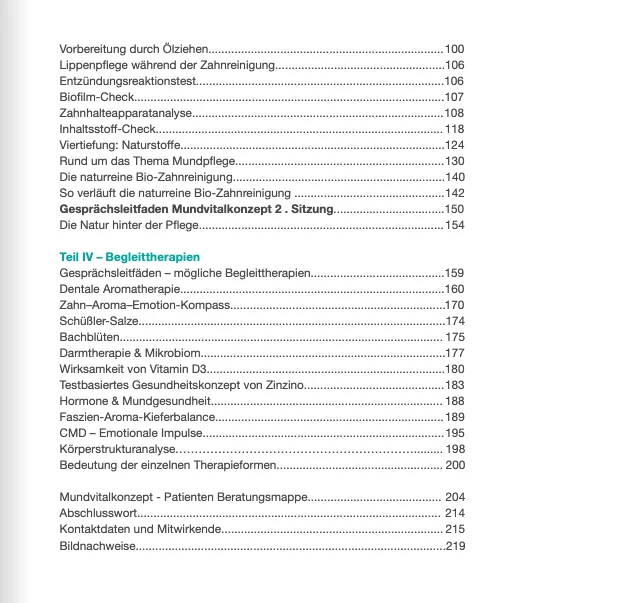 Handbuch: Von der Zahnreinigung bis zu den Mundvitalkonzepten