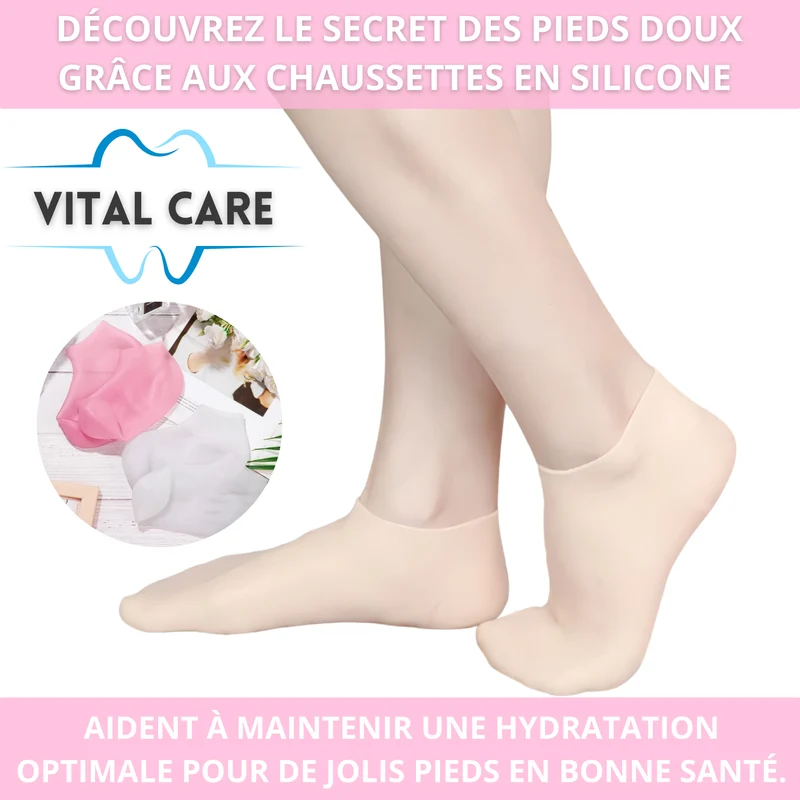 VITAL CARE | Chaussettes silicone pour de jolis pieds en bonne santé