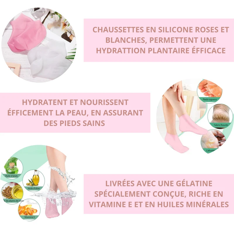 VITAL CARE | Chaussettes silicone pour de jolis pieds en bonne santé