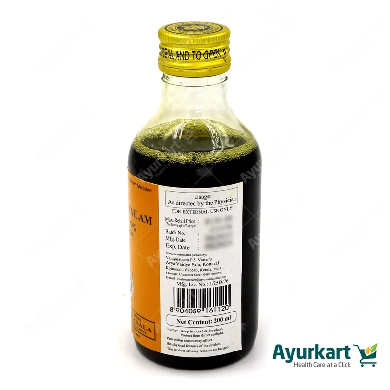 Rasnadi Tailam – Kottakkal Arya Vaidya Sala – 200ml