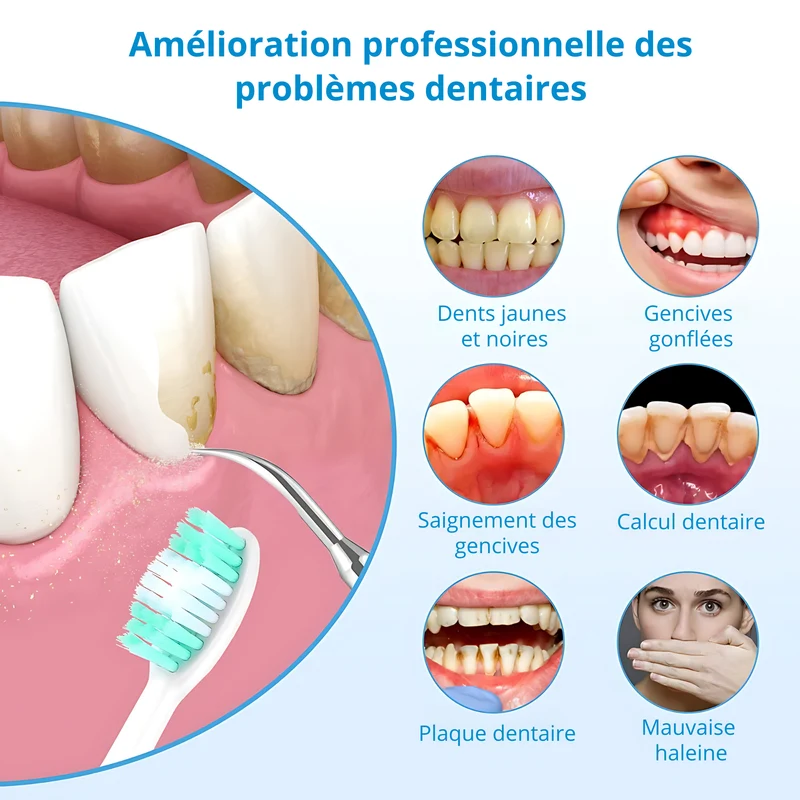 VITAL CARE | Kit dentaire ultime 2 en 1 : Blanchiment et nettoyage efficaces