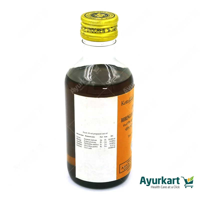 Cheriya Bhringamalakadi Tailam - 200ML - Kottakkal Ayurveda