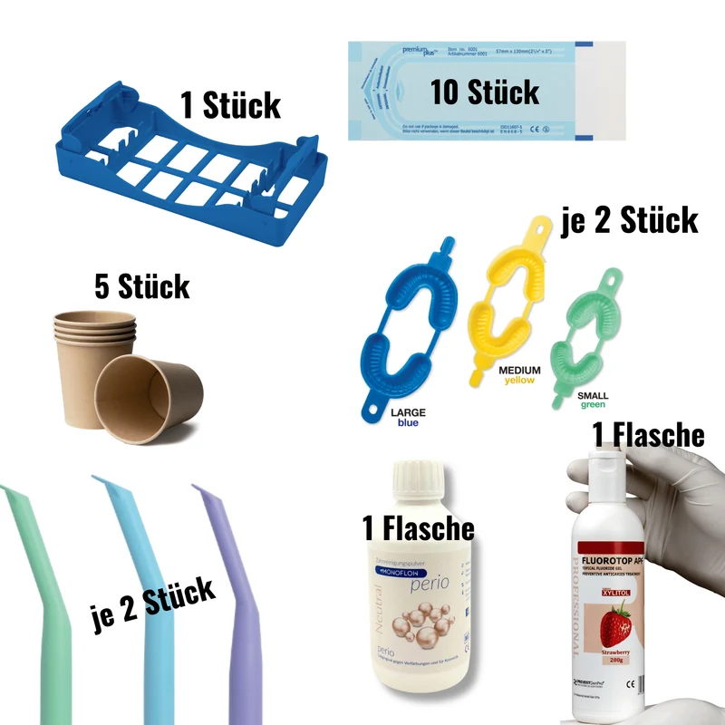 PIXEL.box #2 - Prophylaxe & Hygiene Musterpaket für die Zahnarztpraxis