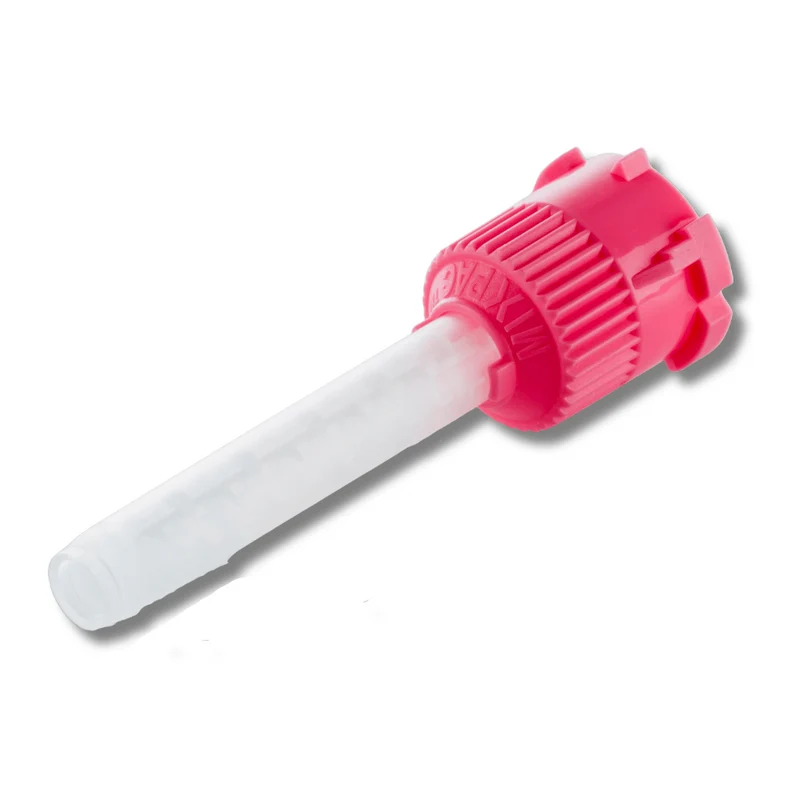 MIXPAC™ T-Mixer Einweg-Mischkanülen | 1:1, pink, ⌀ 5,4 mm | 50 Stück