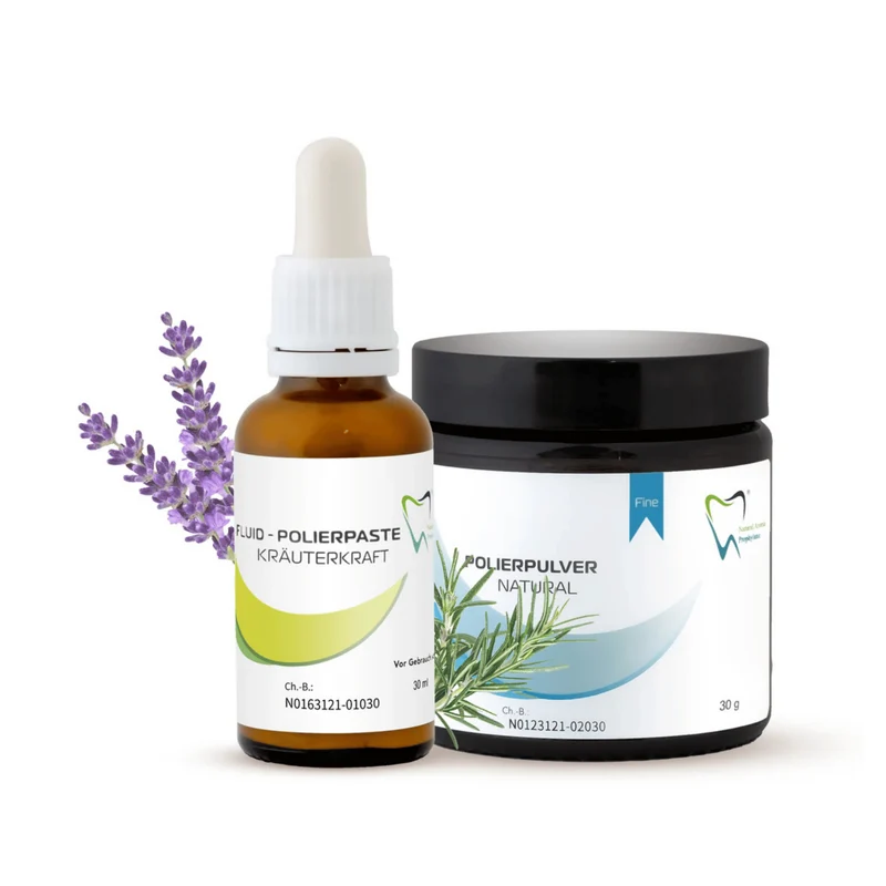 Bio Polierpaste - Fluid & Polierpulver | verschiedene Geschmacksrichtungen & Körnungen