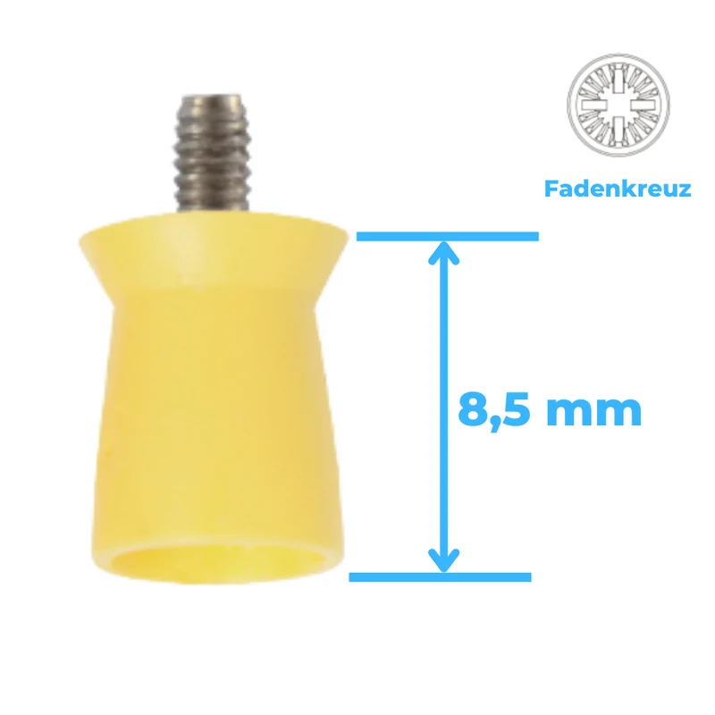 Polierkelche | Screw-In | Silikon | glatt, Fadenkreuz | 100 Stück