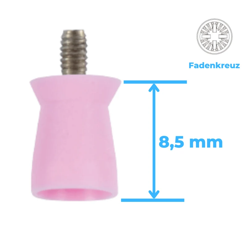Polierkelche | Screw-In | Silikon | glatt, Fadenkreuz | 100 Stück